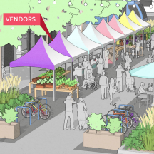 Rendering of a Market Street