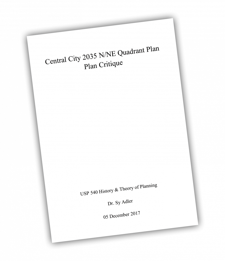 Cover of Plan Critique