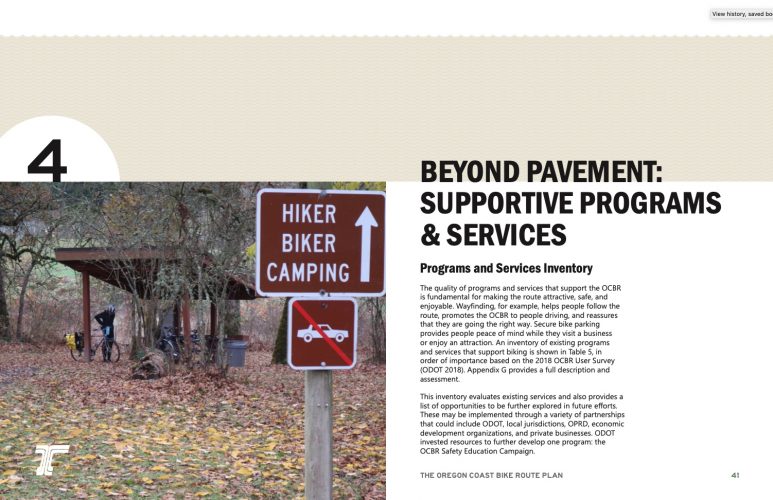 OCBR Plan Chapter 4 page spread